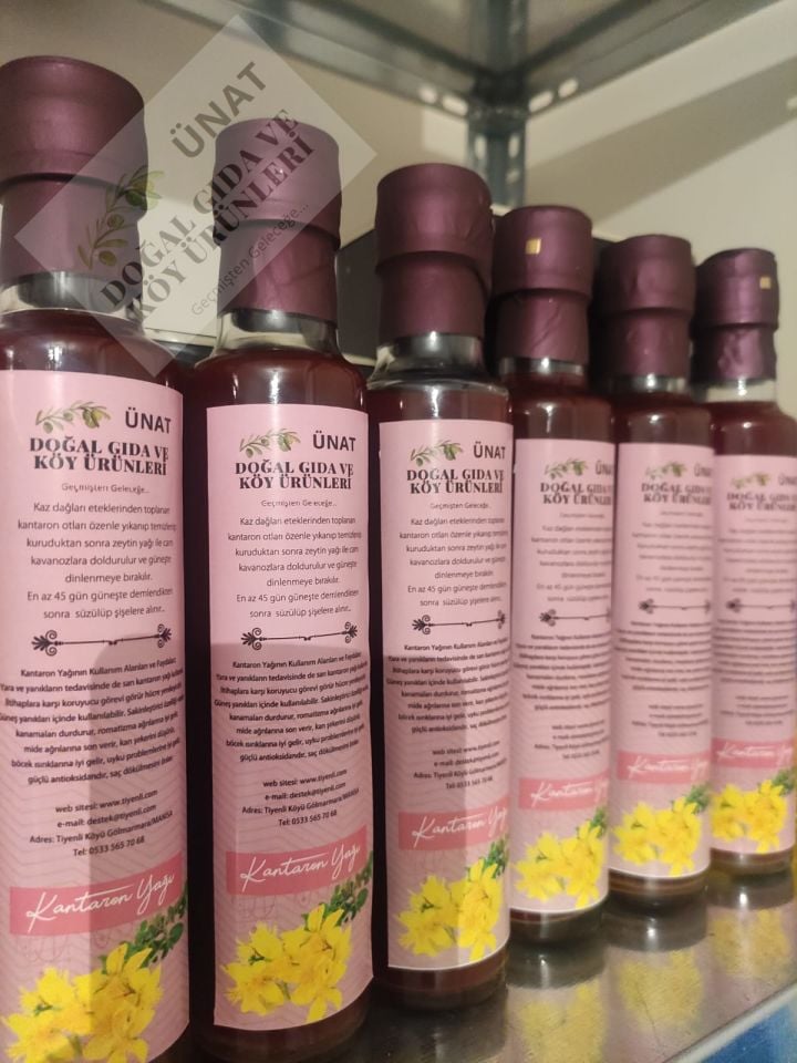 İçilebilir Sarı Kantaron Yağı 250 Ml. (Cam Şişe)